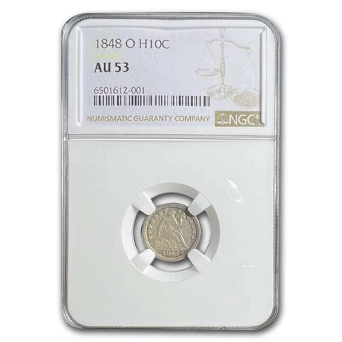 1848-O Liberty Seated Half Dime AU-53 NGC - SKU#280144 Cover