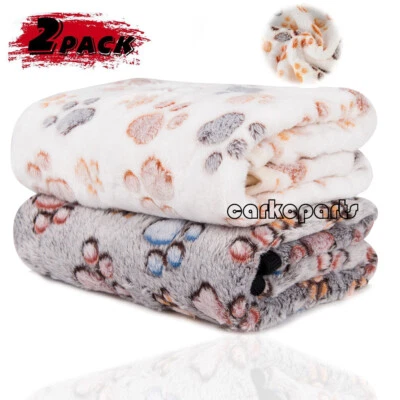 2Pack Puppy Blanket for Pet Cushion Small Dog Cat Animals Bed Soft Warm Mat - Image 1 of 4