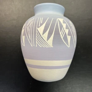 Ceramica Mesa Verde | Nativi Americani Navajo | Vaso Arte | Firmato | 4,5”w 6”h Nuovo - Foto 1 di 12