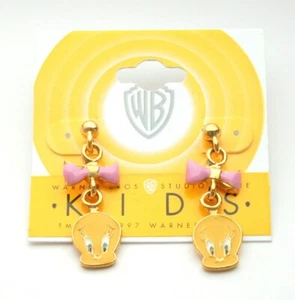 Vintage 1997 WB Warner Brothers Store Tweety Vogel Looney Tunes Ohrringe neu neu aus altem Lagerbestand - Bild 1 von 3