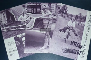 MYLENE DEMONGEOT 1965 Vintage JPN Picture Clippings 3-SHEETS(4pgs) lf/z - Picture 1 of 7