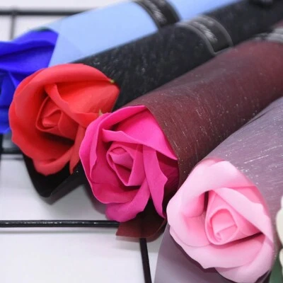 10/5 Piezas Ramo de Rosas Regalo Día de San Valentín, Seleccionar Azul, Rosa, Morado, Rojo, Rojo Rosa Foto 1 de 4