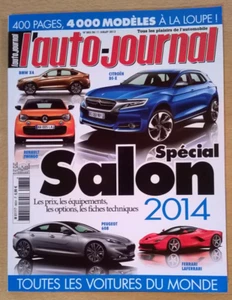 L'AUTO-JOURNAL Spécial SALON 2014 - Toutes les voitures du monde - Etat Neuf ! - Picture 1 of 24