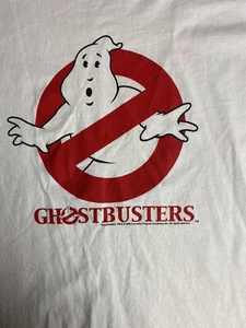 Ghostbusters 2006 Offical Vintage Style Ringer Tee White Large Baseball G20 - Picture 1 of 9