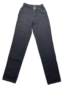 Rockies Western Jeans schwarz Denim hoher Bund Bareback Straight Größe 30/11 USA - Bild 1 von 10