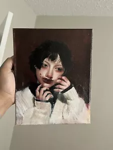 Oil Portrait Original Painting On Canvas About 8” x 10” - Picture 1 of 4