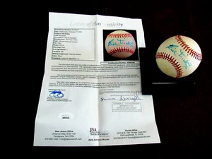 BILL DICKEY 14X WSC YANKEES HOF SIGNED AUTO VTG LEE MACPHAIL BASEBALL JSA LOA - Picture 1 of 4