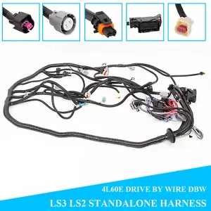 For 2006-2015 LS3 LS2 6.2L STANDALONE HARNESS TR6060/ T56 58X DRIVE BY WIRE DBW - Picture 1 of 7