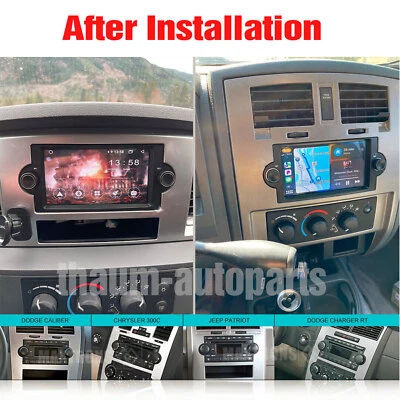 Unidad principal de navegación radio estéreo para auto Dodge Jeep Chrysler cámara Carplay Foto 1 de 4