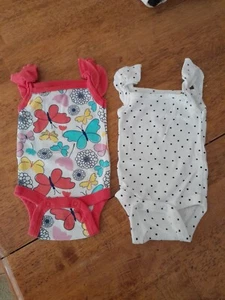 Newborn bodysuit Tank Style Set Of 2 NWOT - Picture 1 of 5