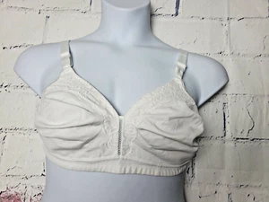 Just My Size Perfect Lift Wireless T-shirt Bra White size 40C #1212 Seamless - Picture 1 of 8