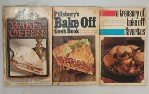 3 Vintage Cook Book Lot Pillsbury Bake Off Recipes  1968 1969 1970 - Picture 1 of 5