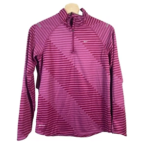 Nike Dri-Fit Pink Running 1/4 Zip Pullover Girls Size XL Fuchsia Athletic Run - Picture 1 of 7