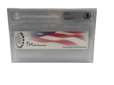 PRESIDENT BILL CLINTON SIGNED CLINTON PRESIDENTIAL CENTER BOOKMARK SLAB BECKETT PRESIDENT BILL CLINTON SIGNED CLINTON PRESIDENTIAL CENTER BOOKMARK SLAB BECKETT
