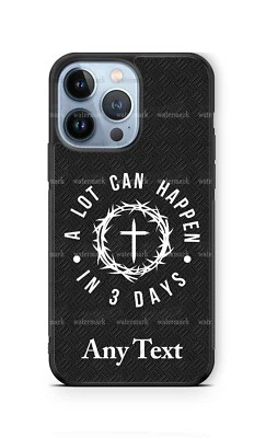 Mucho puede pasar en 3 días Funda de Teléfono Celular Personalizada Cristiana se adapta a iPhone Foto 1 de 4