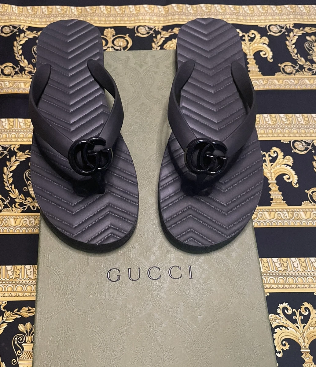 Gucci Rubber Flip Flop Sandals for Men | eBay