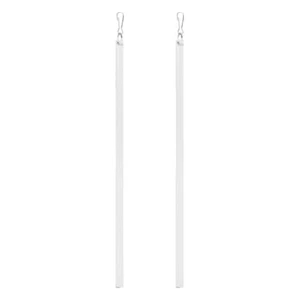 2Pcs Modern Transparent Curtain Pull Rod Acrylic for Drapery - Picture 1 of 12