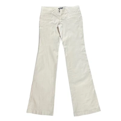 Dolce & Gabbana Pants Sz. 8 Cream Cotton Twill Mid-Rise Straight Leg - Image 1 of 4
