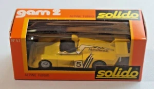 Solido Gam 2 Alpine Turbo No. 57 Yellow Diecast 1:43 Scale in Box 68 - Picture 1 of 12