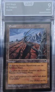 Einöde Sturmwind Magic Karte MTG deutsch (Wasteland ) Grading mint 9 - Picture 1 of 2