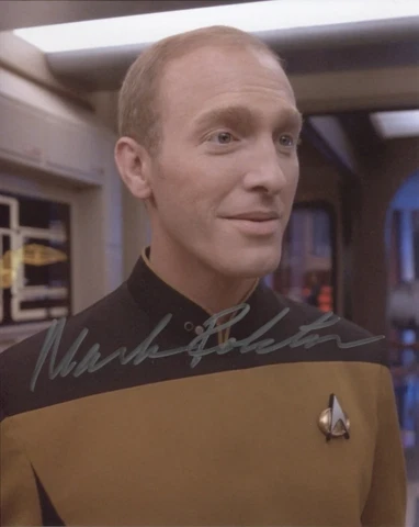MARK ROLSTON as Lt. Pierce - Star Trek: TNG GENUINE SIGNED AUTOGRAPH Cover
