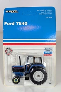 1/64 Ford 7840 Tractor w/cab, 2WD. New on card - Picture 1 of 4