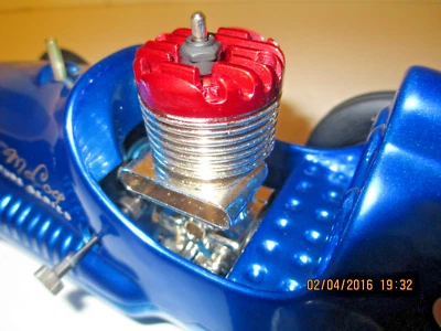 Vintage Nylint Real McCoy Red Head tether midget, toy race car in mint condition - Image 1 of 4