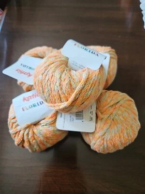 Lot of 5 NEW Katia Florida Cotton Multi Color 707 Yarn Bulky...Free Shipping  - Image 1 of 4