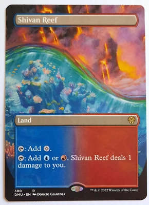 MTG 2022 Dominaria United SHIVAN REEF 380 Rare (Borderless) M/NM - Image 1 of 3