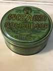 Rare Early 1900s Wizard Polish Mop Tin CONTINENTAL chicago, IL