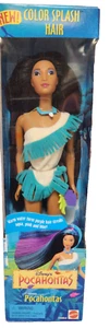 Nuevo Muñeca De Colección Disney Princesa Pocahontas Color Salpicaduras Pelo 12" Mattel 1995 Sellada - Imagen 1 de 10