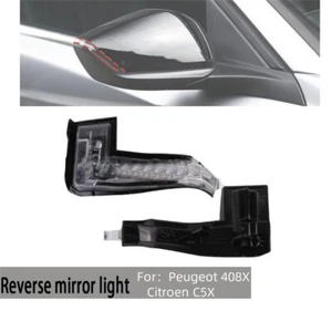 Pair Rearview Side Mirror Turn Signal Light for Peugeot 408X Citroen C5X - Bild 1 von 5