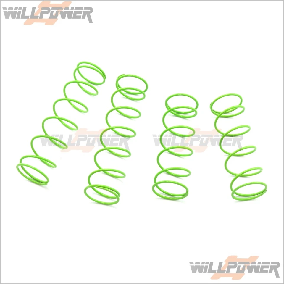 SWorkz S350 Opt Long Pitch Shock Springs Green #SW-210030 (RC-WillPower) Buggy - Image 1 of 1