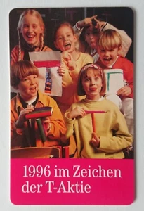 Telefonkarte Telefonwertkarte Sammelkarte Im Zeichen der T-Aktie 1996 Telekom - Picture 1 of 2