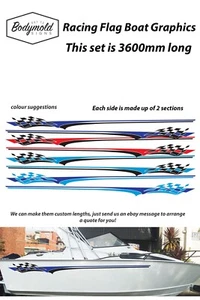 Racing Flag Boat Graphics - Picture 1 of 2