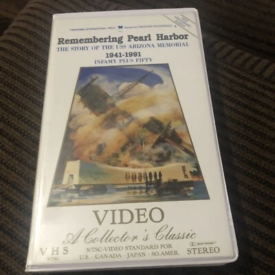 Remembering Pearl Harbor Story of USS Arizona Memorial VHS Tape 1941 - 1991 - Image 1 of 2