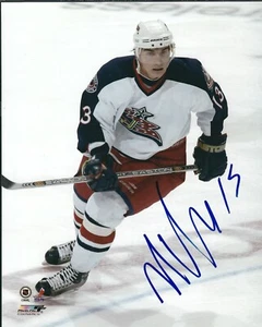 Autographed NIKOLAI ZHERDEV Columbus Blue Jackets 8x10 photo - COA  - Picture 1 of 1