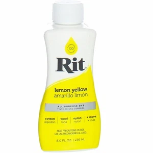 5 Pack Rit All Purpose Dye, Lemon Yellow, 8 fl oz - Picture 1 of 4