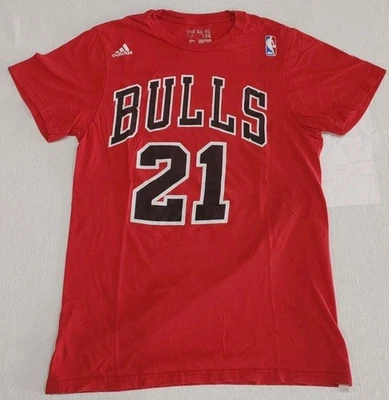 Camiseta Adidas Chicago Bulls Jimmy Butler Manga Corta Roja #21 Adulto Talla Pequeña Foto 1 de 4