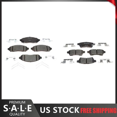 Pastilhas de freio dianteiras e traseiras de cerâmica Frontier R-Line 2019 2018 2017-2005 - Imagem 1 de 4