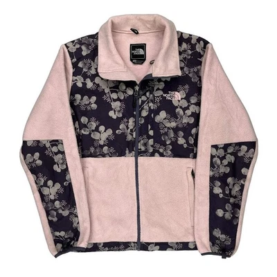 The North Face Floral Fleece Jacket - Large Pink Polyester - Image 1 of 4