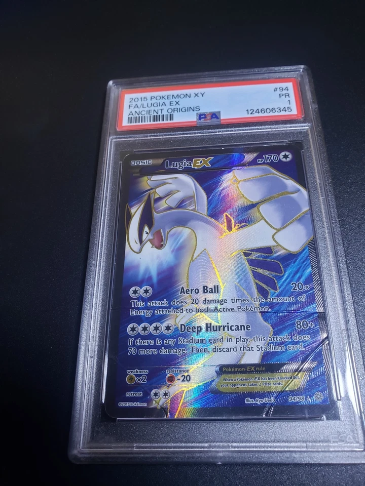 PSA 1  LUGIA EX  XY ANCIENT ORIGINS #94 FA ANCIENT ORIGINS - Image 1 of 2