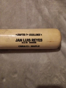 Jan Luis Reyes Game Used Cooperstown Bat Chicago Cubs Top Prospect - Picture 1 of 11