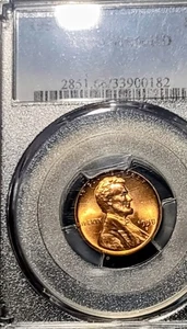 Centavo de trigo Lincoln 1958 D graduación profesional MS 66 RD sin circular  - Imagen 1 de 4