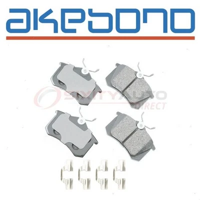 Akebono EURO Rear Disc Brake Pad Set for 1998-2016 Volkswagen Jetta 1.4L mm Foto 1 de 4