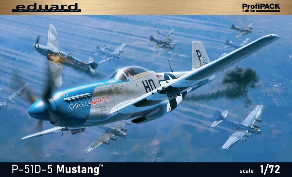Eduard 1/72 P-51D-5 Mustang (PROFIPACK) Kit Di Aeromodello - Immagine 1 di 1