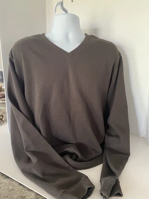 Cutter & Buck Brown V-Neck Pullover Sweatshirt Sweater Mens Long Sleeve XL NWT - Image 1 of 4