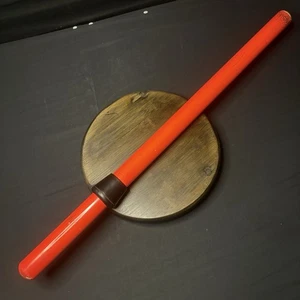 Holz Gehstock 26" orange mit Gummi Handschutz - Bild 1 von 8