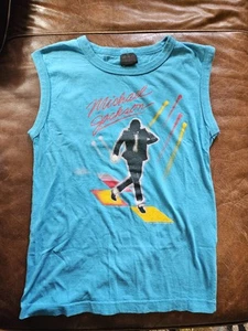 Vintage Michael Jackson 1984 Victory Tour Pepsi ärmelloses T-Shirt Screen Stars Gr. M - Bild 1 von 7