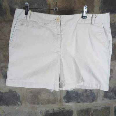 Pantalones Cortos Talbots Bronceado Claro Caqui Tiro Alto Clásicos Preppy Verano Para Mujer 12 Foto 1 de 4